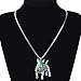 BONSNY Collection “Bowser” Love Heart Enamel Alloy Pets English Bull Terrier Dog Necklace Women Pendant 18