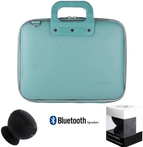 Microsoft Surface Pro 4 Executive Leather Carrying Shoulder Bag Messenger Bag + Black Bluetooth Suction Speaker