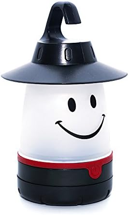 LED Night Light Outdoor Lantern Smile Face Light Hanging Lamp Table Moving Tent Light Party for Kids Christmas Halloween Gifts