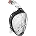 OutdoorMaster 180° Snorkel Mask - GoPro Compatible Full Face Panoramic View Snorkeling Mask - with Quick Release Safety Buckle