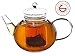 GROSCHE MONACO 42 oz Glass Tea pot with glass tea Infuser 1250 ml Capacity. Heatproof borosilicate glass and all glass tea infuser for all types of loose tea tea infusion