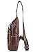 BULLCAPTAIN Genuine Leather Men Bags Shoulder Sling Crossbody Bag Casual Mens Chest Bag Travel Hiking Backpack