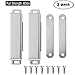WOOCH Door Magnetic Catch - 90lb High Magnetic Stainless Steel Heavy Duty Catch for Kitchen Bathroom Cupboard Wardrobe Closet Closures Cabinet Door Drawer Latch (3.7 in Silver, 2-Pack)