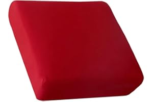 HOOBUY Waterproof Couch Cushion Cover 1pc Stretch Sofa Slipcovers Furniture Protector with Elastic Suitable for Armchair, Loveseat,3&4 Seater Sofa (1, Red)