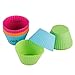 Webake Jumbo Silicone Muffin Cups, 3.5 Inch Jumbo Silicone Baking Cups Reusable Cupcake Liners Nonstick Large Cake Cups Set Stand Alone Cupcake Holder, 12 Pack Auto Cup Holder Liner