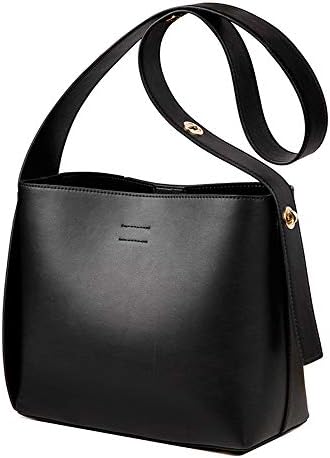 black contrast bucket cross body bag