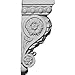 Ekena Millwork COR05X03X08AT 5-Inch W x 3 5/8-Inch D x 8 3/8-Inch H Attica Corbel