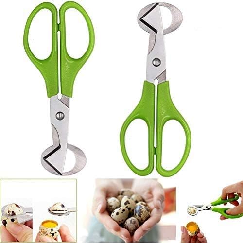 LifeBest 2PCS Stainless Steel Quail Egg Scissors Egg Shell Cutting