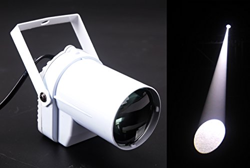 MADOWL 3w White Led Pin Spot Light, Use For Mirror Ball, Window Display In Boutique, Disco, Ballroom, KTV, Bar ,Club, Party, Wedding