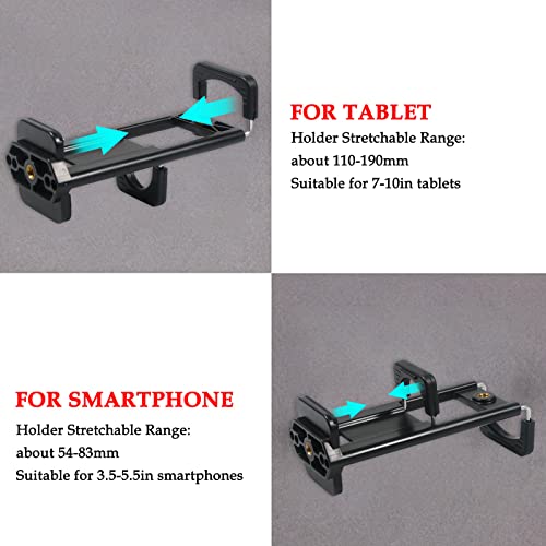 Owoda 2 in 1 Cellphone / Tablet Extended Holder Adjustable Stand for