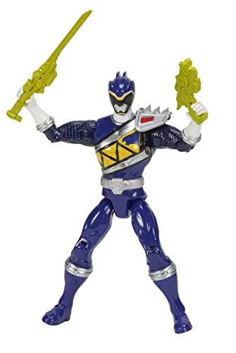 Power rangers dino super charge action figure, 5", blue