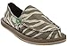 Sanuk Women's I'm Game Flat, Zebra Natural,6 M US
