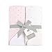 Just Born Boys and Girls Newborn Infant Baby Toddler 2-Pack Hooded Bath Towel Set, Pink, One Size