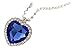 Isijie jewelry Royal Blue Heart of Ocean Titanic Pendants Sapphire Crystal Necklace for Women & Girls