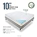 LUCID 10 Inch 2019 Gel Memory Foam Mattress - Medium Firm Feel - CertiPUR-US Certified, Twin