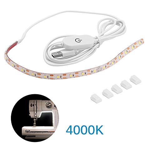 Sewing Machine Light, ALLOMN LED Sewing Light Strip with Touch Dimmer and USB Power Supply Fit All Sewing Machines - Thumbnail 5