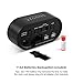 REACHER Small Digital Alarm Clock with Simple Operation, Easy Snooze, Red LED Numbers, USB Phone Charging Port, Outlet Powered Compact Clock for Bedrooms [No Plug Included]