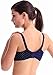 KOOYOL Women's Cotton Underwire Push Up Maternity Nursing Bra (S, Navy Blue)