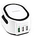 Wireless Charging Pad Stand Station - 3 Fast Charge USB Charging Ports