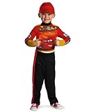Disguise Disney Cars 2 Lightning Mcqueen Pit Crew Classic Boys Costume, Small/4-6