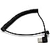 Coiled Micro USB Cable – Rerii Coiled USB to Micro USB, Right Angled, Spring, Coiled Micro USB Cable, for Micro B Device, Charging and Data SYNC, Samsung, HTC, Huawei, Sony and More