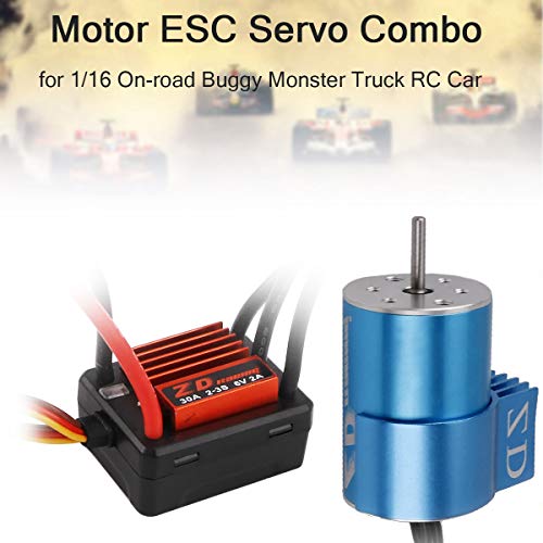 KingVal 2435 4800KV Brushless Motor & 25A ESC Combo – Upgrades Your 1/16 & 1/18 RC Car Instantly