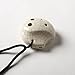 6 Hole Tai Chi Pendant Ocarina– Ceramic - White Crackle Finish– Soprano G – Focalink -Perfect Travel Companion - Easy to Play – Free Tutorial & Songbook Included