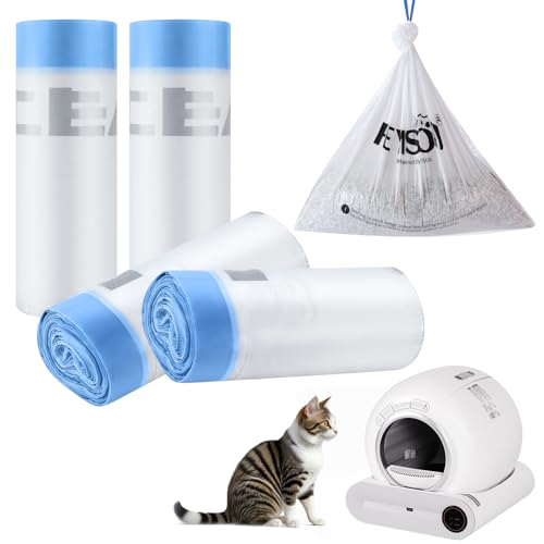 Photo 1 of Compatible Self-Cleaning Litter Box Liners - 80 Pack, 18x20 Inches, 4 Gallon Bags, 2 Mil Thickness, Easy Installation, Durable for Automatic Litter Box Drawers