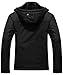 Pooluly Men's Waterproof Windproof Rain Snow Jacket Hooded Fleece Ski Coat