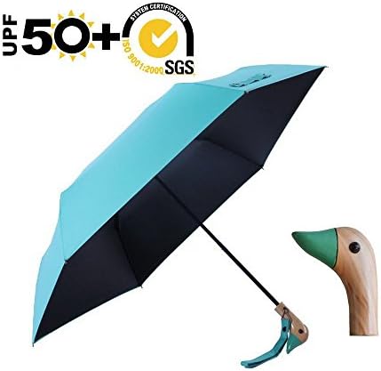 Duck Head Handle Umbrella,UPF 50+Anti UV Windproof Rain or Shine Folding Animal Quality Travel Umbrella - 13