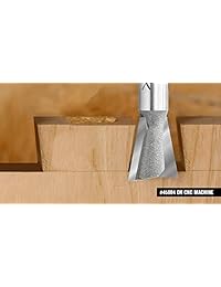 Amana Herramienta 45806 14-degree Dovetail 1 2-inch diámetro x .532-inch Altura de corte x 1 2-inch vástago 2-flute Router Bit con punta de carburo