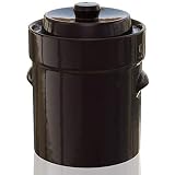 TSM Products 31060 German Style Fermentation Harvest Pot with Stone Weight, 5-Liter