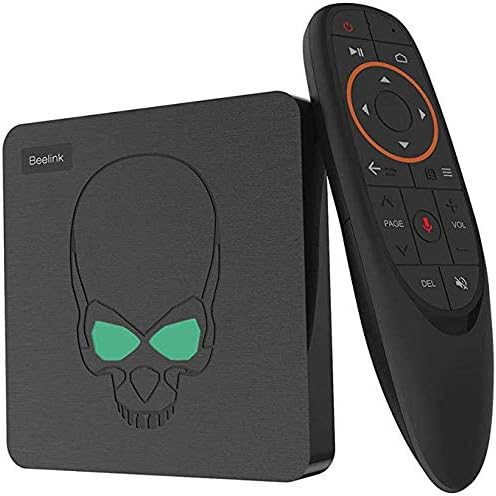 TV box Smart TV Box, Set Top Box, 4GB+64GB 6-Core with Voice Flying Mouse for Home Theater Watching TV and Playing Games,Black