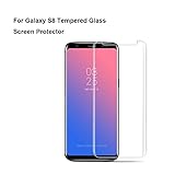 For Galaxy S8 Tempered Glass Screen Protector，Onexix 9H Hardness[Case Friendly][HD Clear][Bubble Free]Anti-scratches Easy Installation Premium Screen Protector for Samsung Galaxy S8