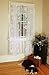 Curtain Chic Seashells Lace Panel, 63-Inch, White