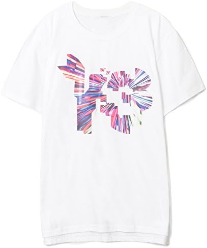 ililily Men Y-3 Logo Print Solid Cotton T-shirt Crew-neck Short Sleeve Pullover , White, US-Large