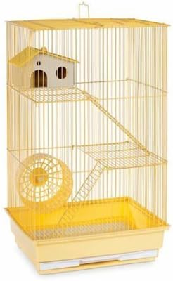 Prevue Hendryx Three Story Live Animal Hamster And Gerbil Cage Yellow by essentialpetproducts