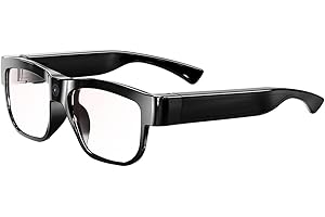 Camera Glasses Video Glasses HD Smart Glasses Recording Outdoor Sport Glasses with Camera Wearable Eyeglass Built-in 32G Memory Card only Open on Computer3.4 out of 5 stars 3171 offer from $49.99