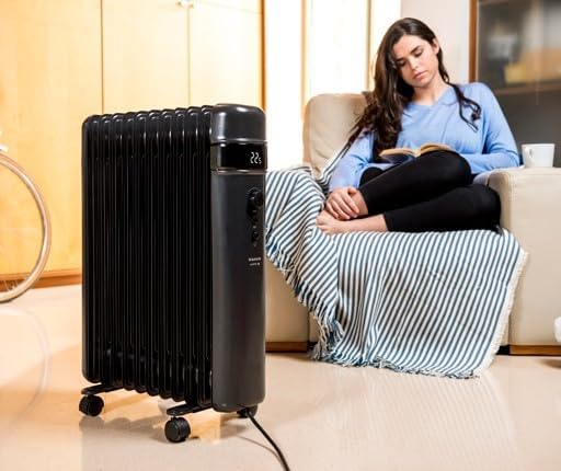 Agadir 2500 Radiatore ad Olio Digitale 2500W, 11 Elementi, ECO — foto 3 di 3