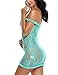 Avidlove Women Sexy Babydoll Lingerie Set Lace See-through Nightwear Green M