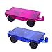 Magnetic Building Tiles 4 Piece Cars Set, Kids Magnet Toys Magnetic Blocks Wheel Bases for Kids Children
