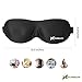 Eye Mask P&J-Health 3D contour Sleep Mask with Free Ear Plugs Best Eye Cover for Sleep, Travel, Nap, Meditation sleeping mask for Men & Women