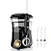 Water Flosser Electric Dental Flosser 10 Pressure 600ml Countertop Oral Irrigator Professional for Home Use or Travel with 4 Jet Tips for Adults or Kids Black By Fairywill