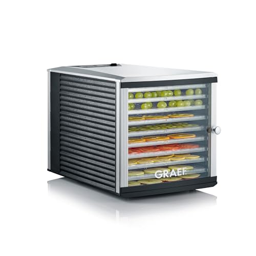 GRAEF DA510EU Dörrautomat in Silber mit Timeranzeige, Temperaturkontrolle, 30–70°C regelbar, übersichtliches Display, platzsparendes Schubladendesign thumbnail 2