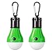 Doukey LED Camping Light, Portable LED Tent Lantern 4 Modes for Backpacking Camping Hiking Fishing Emergency Light Battery Powered Lamp for Outdoor and Indoor, Green, 2 Piece