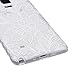 Galaxy Note 4 Case,NSSTAR Scratch-Proof Ultra Thin Crystal Clear Rubber Gel Transparent TPU Soft Silicone Bumper Case with Shockproof Protective Case for Samsung Galaxy Note 4 N910,White Lace Flower