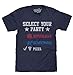 Tee Luv Vote Pizza Party T-Shirt - Political Pizza Graphic Shirt (Large) Navy Blue