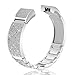 Nigaee For Fitbit Charge 2 Bands Small Large, Stainless Steel Fitbit Bands Charge 2 Fitbit Charge 2 Replacement Bands Fitbit Charge 2 Wristbands Fit bit Charge 2 Bands For Women Men Bangle 2 Silver