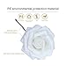 Febou Artificial Flowers, 50pcs Real Touch Artificial Foam Roses Decoration DIY for Wedding Bridesmaid Bridal Bouquets Centerpieces, Party Decoration, Home Display, Office Decor (White)
