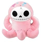 SS-Y-1125 Pink Octopus Octopee Furry Bones Collectible Stuffed Plush Doll